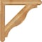 Ekena Millwork Funston Craftsman Rough Sawn Bracket w/ Offset Brace, Western Red Cedar, 6"W x 36"D x 36"H BKT0604X36X36FST04RWR - alternate 3